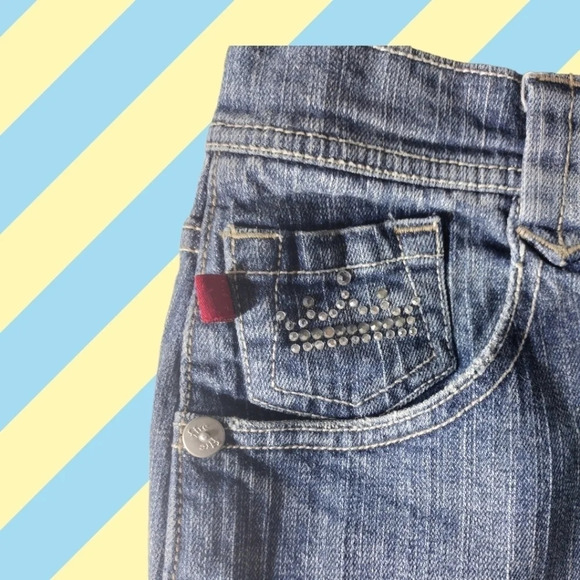 VINTAGE Fire "Sasha" factory distressed midi skirt. Size 15.  C167​​​ - Picture 4 of 9